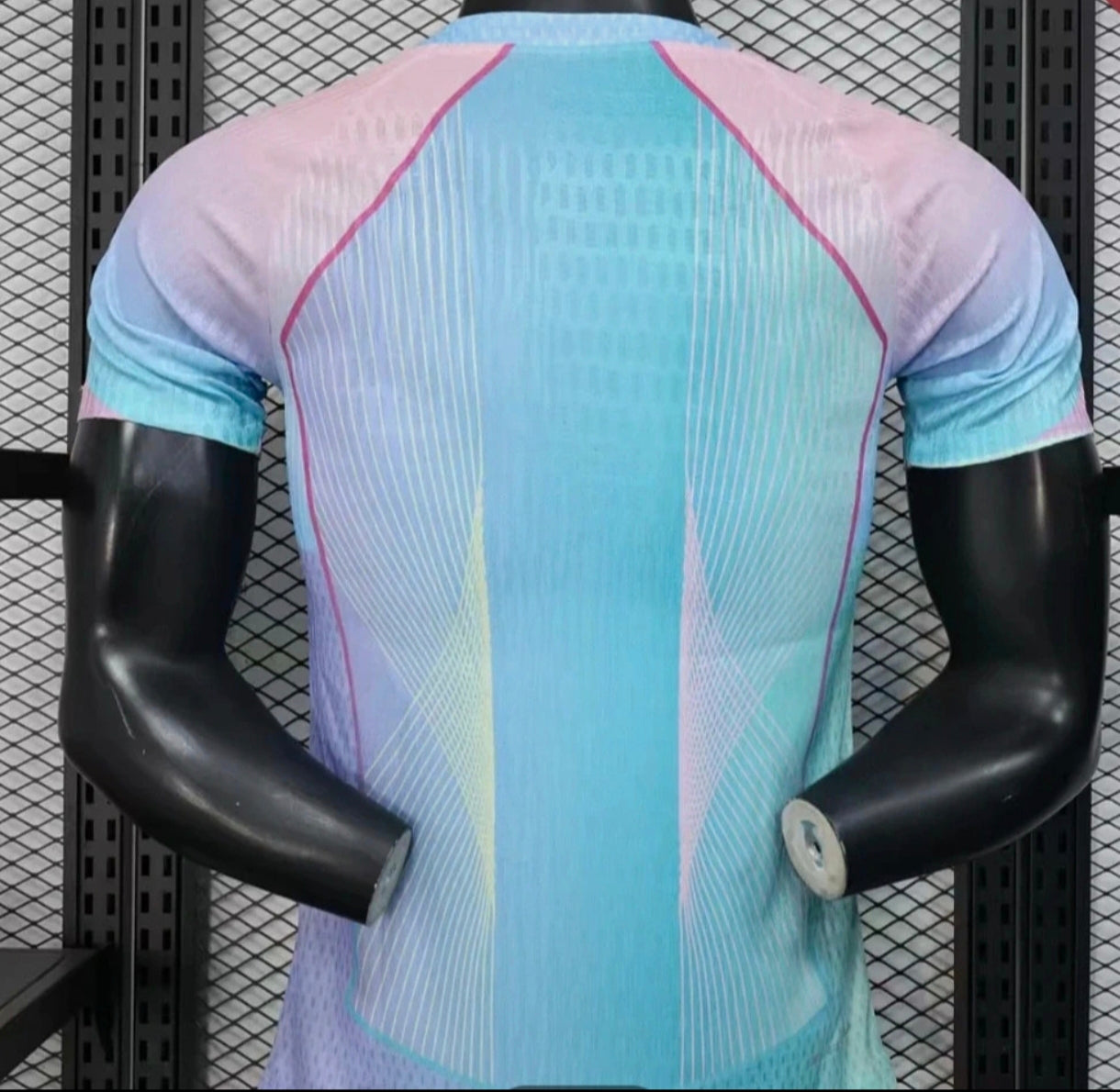 2025/2026 Player Version Barcelona Concept Pink Blue Gradient Football Shirt