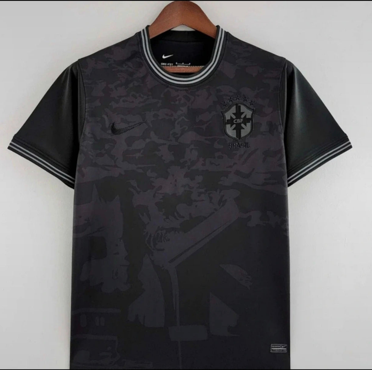 2022 Brazil Special Edition all black Soccer Jersey
