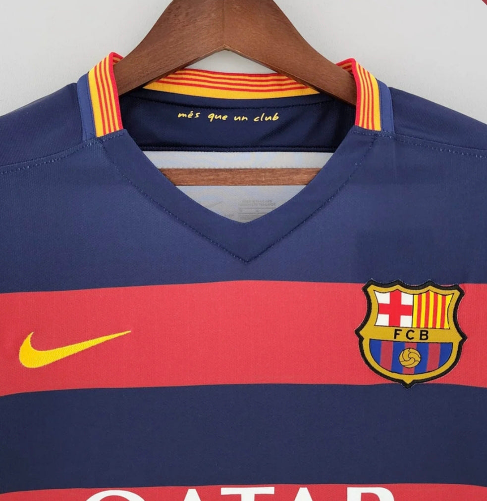 2015/2016 Retro Barcelona Home Football Shirt