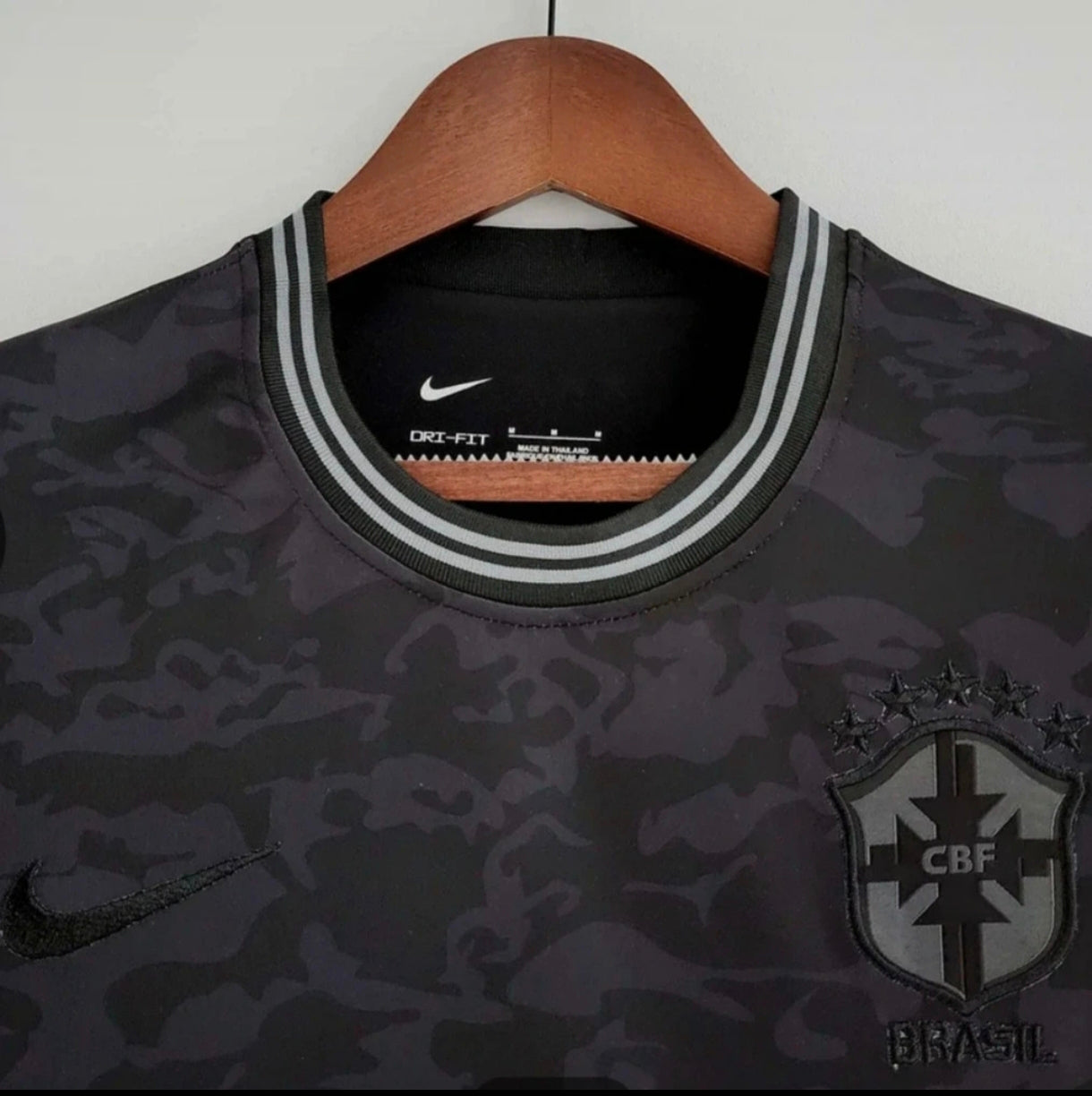 2022 Brazil Special Edition all black Soccer Jersey