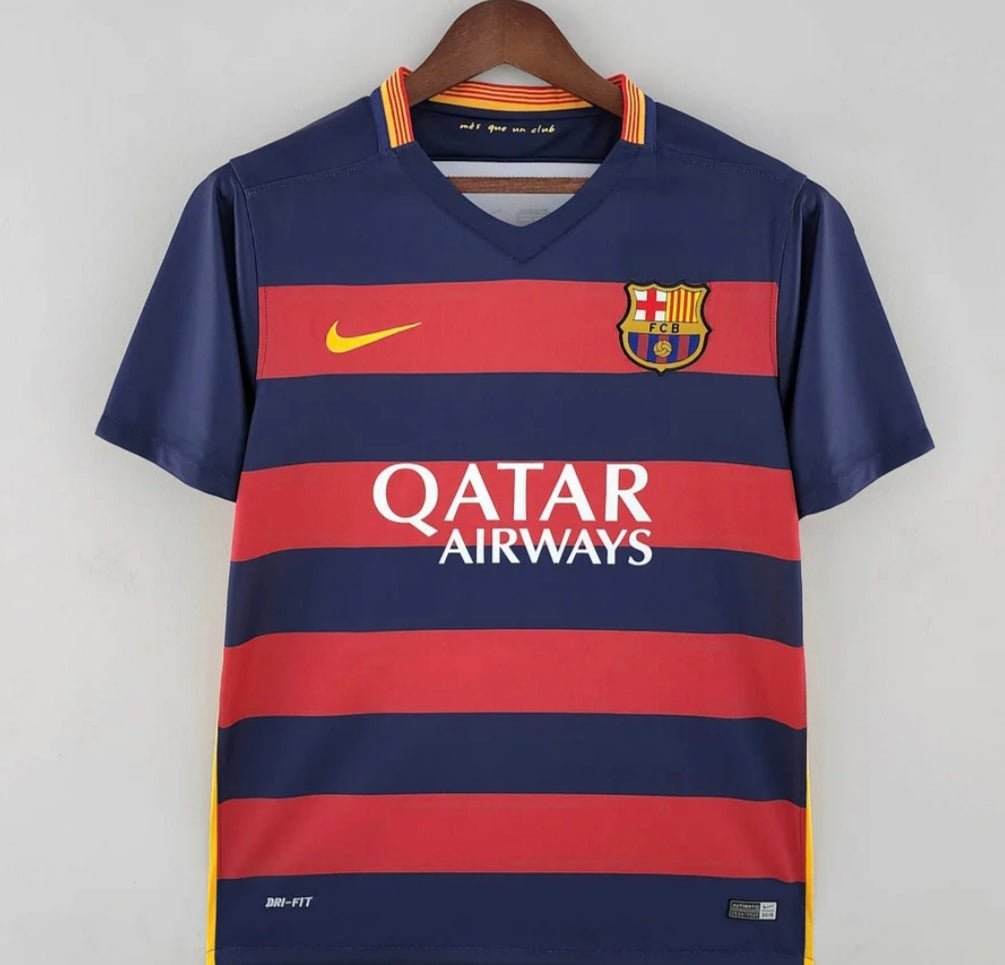 2015/2016 Retro Barcelona Home Football Shirt
